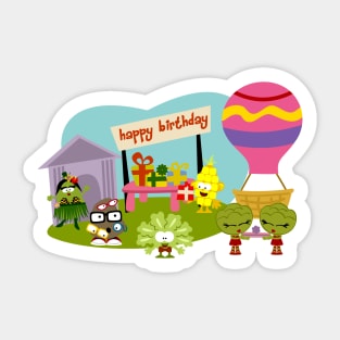 Veggie Birthday Sticker